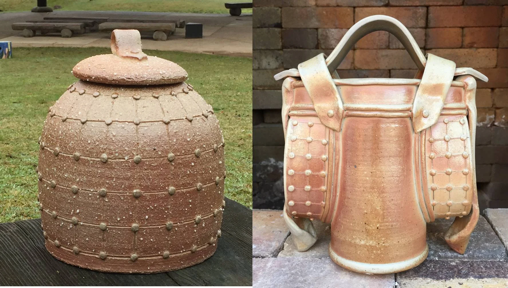 Ceramic pieces of Kiefer made with the Ittekoi Kiln