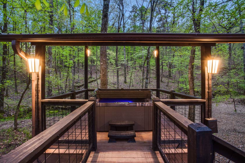 Rustic Hollow Cabin | Secluded Hot Tub