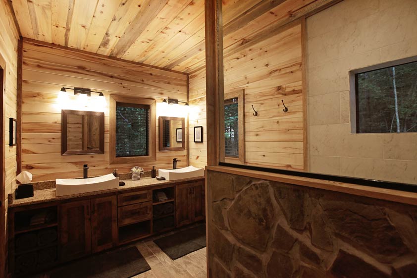 Rustic Retreat | Master Bathroom #1