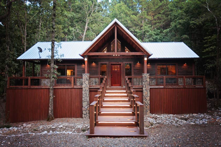 Rustic Retreat | Entrance to Rustic Retreat Cabin