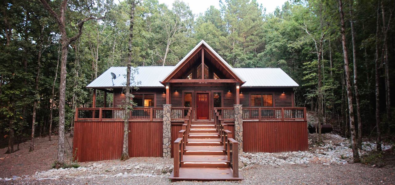 Rustic Retreat | Entrance to Rustic Retreat Cabin