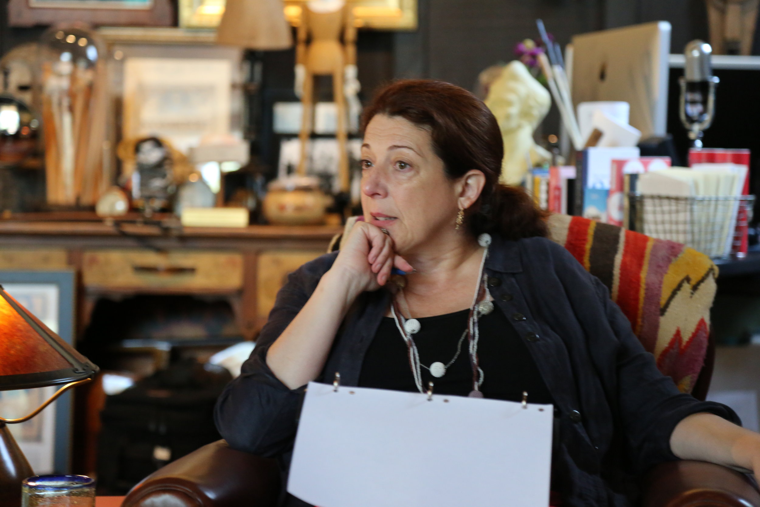  Post Production Meeting for TYRUS at Don Hahn’s.  We’re working through a formidable schedule.  (Photo also by the masterful Don Ha)hn 