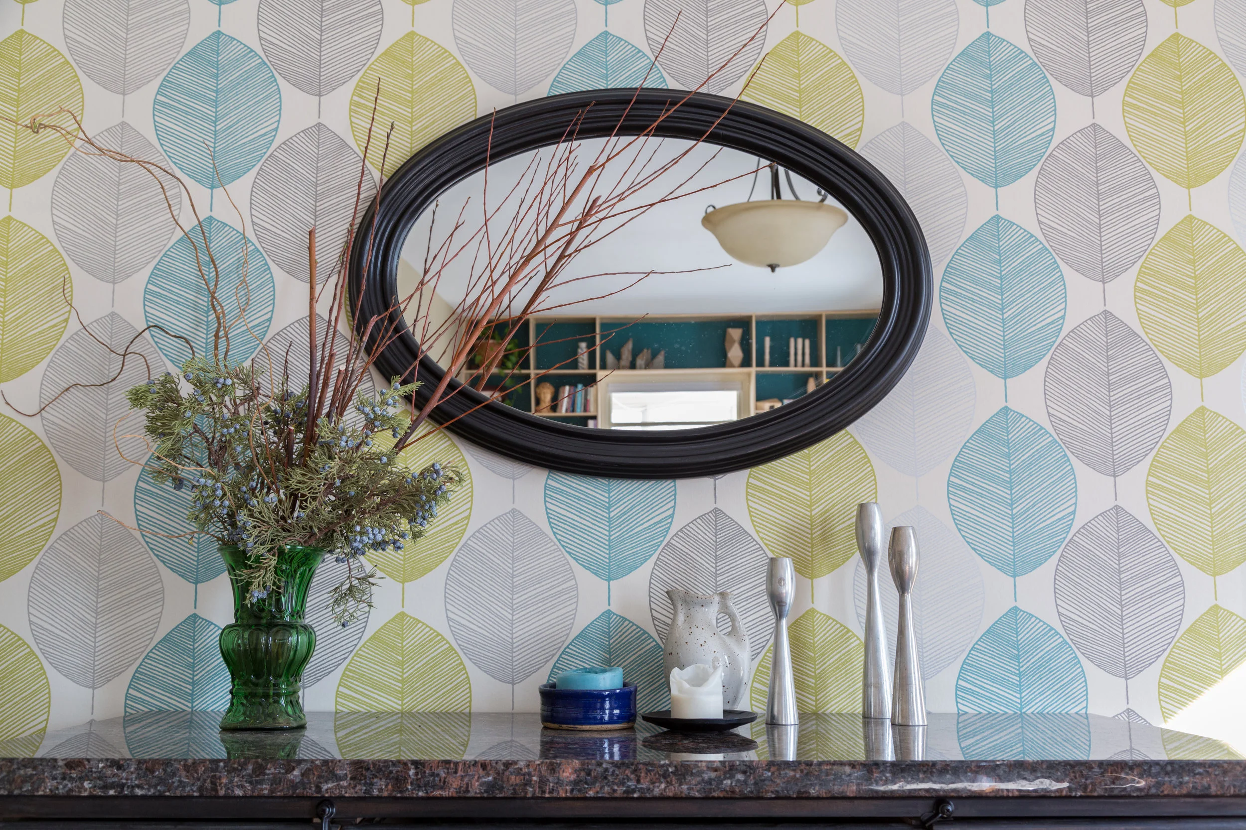  the wall covering makes a bold statement 