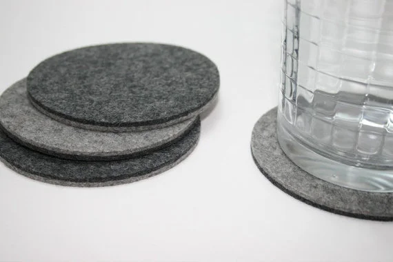 simple coatsers made of felt