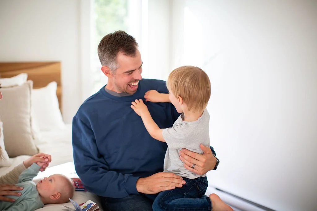 dad with sons