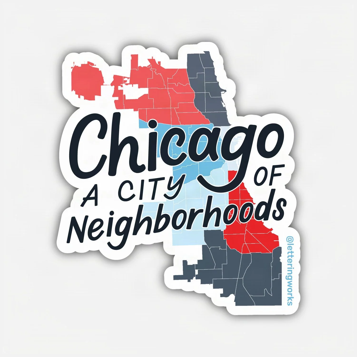 Chicago Neighborhood Stickers (Multiple Styles Available)