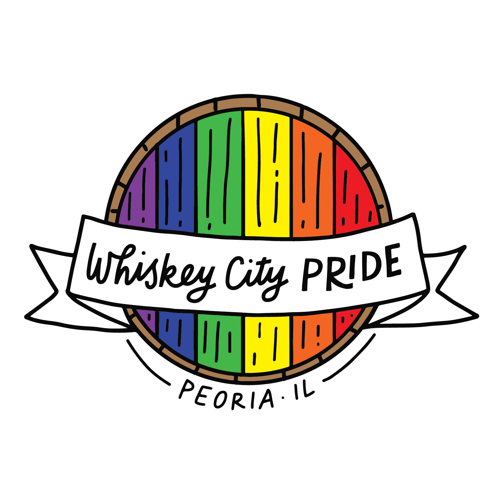 Copy of Whiskey City Pride Event Logo Design for Peoria Proud