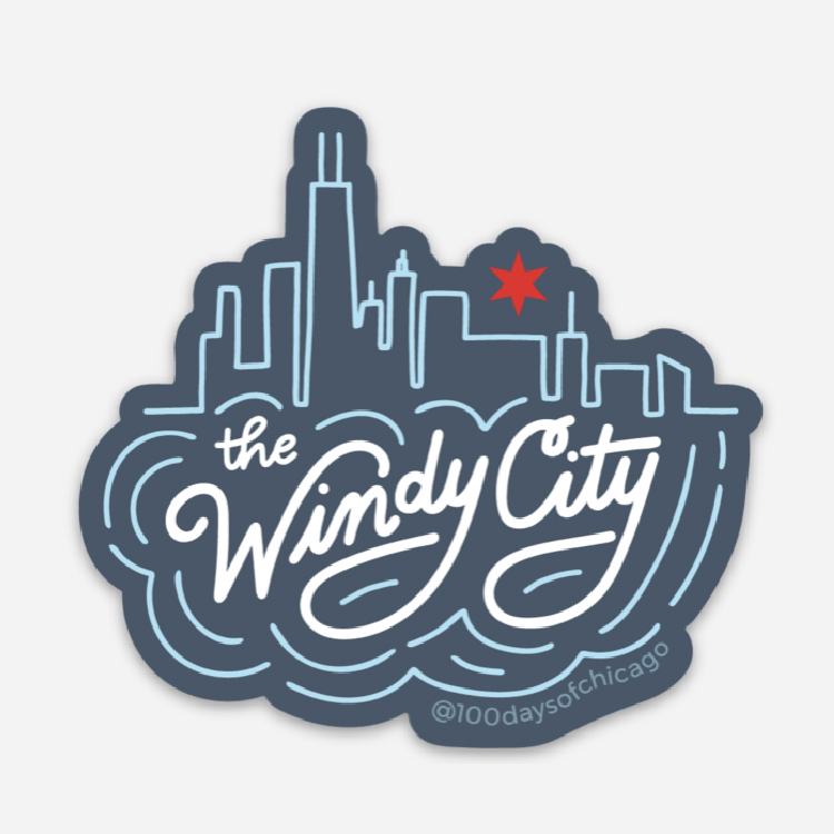 The Windy City Chicago Sticker