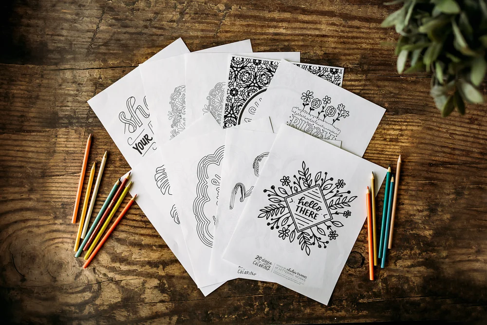 Coloring Page - Be Kind — Lettering Works