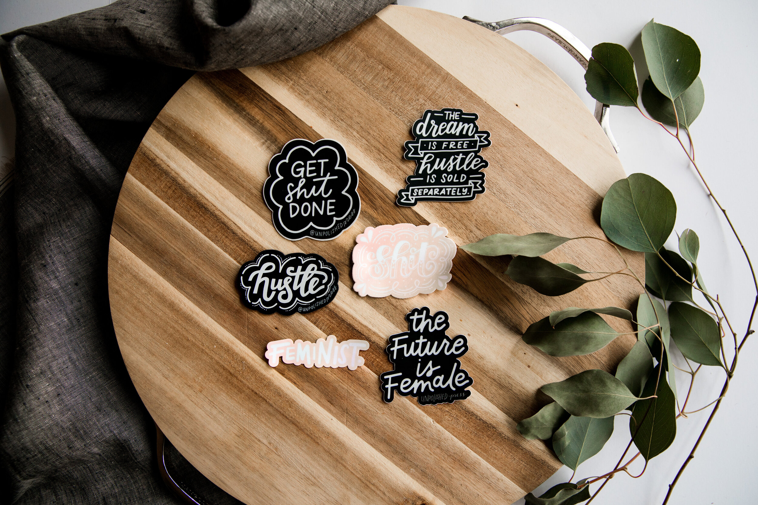 Unpolished Press Stickers