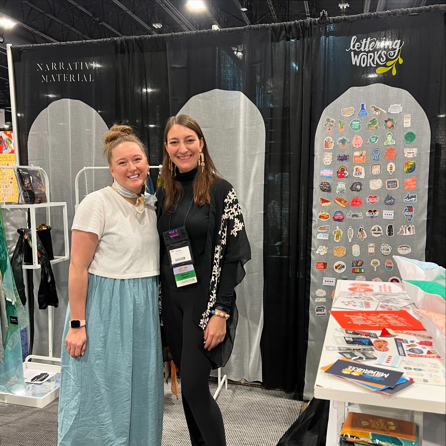 Throwback to my very first trade show: MSA Forward in Denver last May!

Katy of Narrative Material has been such a helpful partner and small business friend as I&rsquo;ve established myself and Lettering Works in the museum space 💖

MSA Forward is h