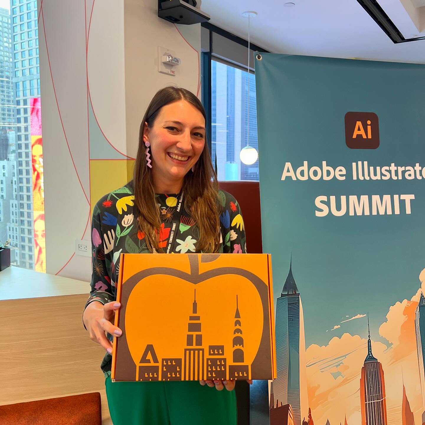 I&rsquo;m beyond honored and grateful that @adobe brought me and some of the most crazy talented designers and illustrators to NYC for the very first Adobe Illustrator Community Summit in their Times Square office ❤️😍

It was truly the most ✨magical