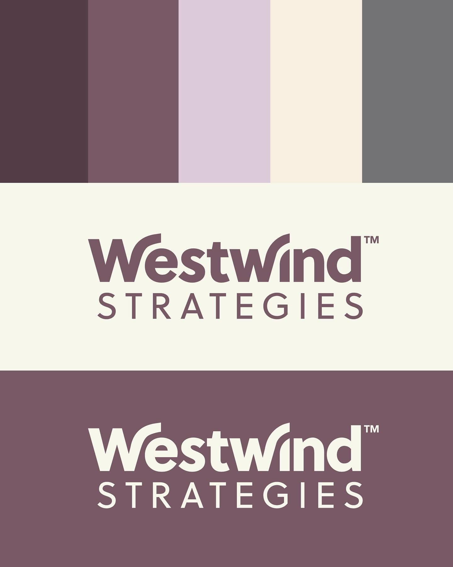 New logo design for @westwindstrategies. I loved how the w and i fit together so much that I made a pattern from it. 🙃 Swipe for a peek into the process. 

I also had fun lettering a &ldquo;Strategize Together&rdquo; piece as part of the project. 

