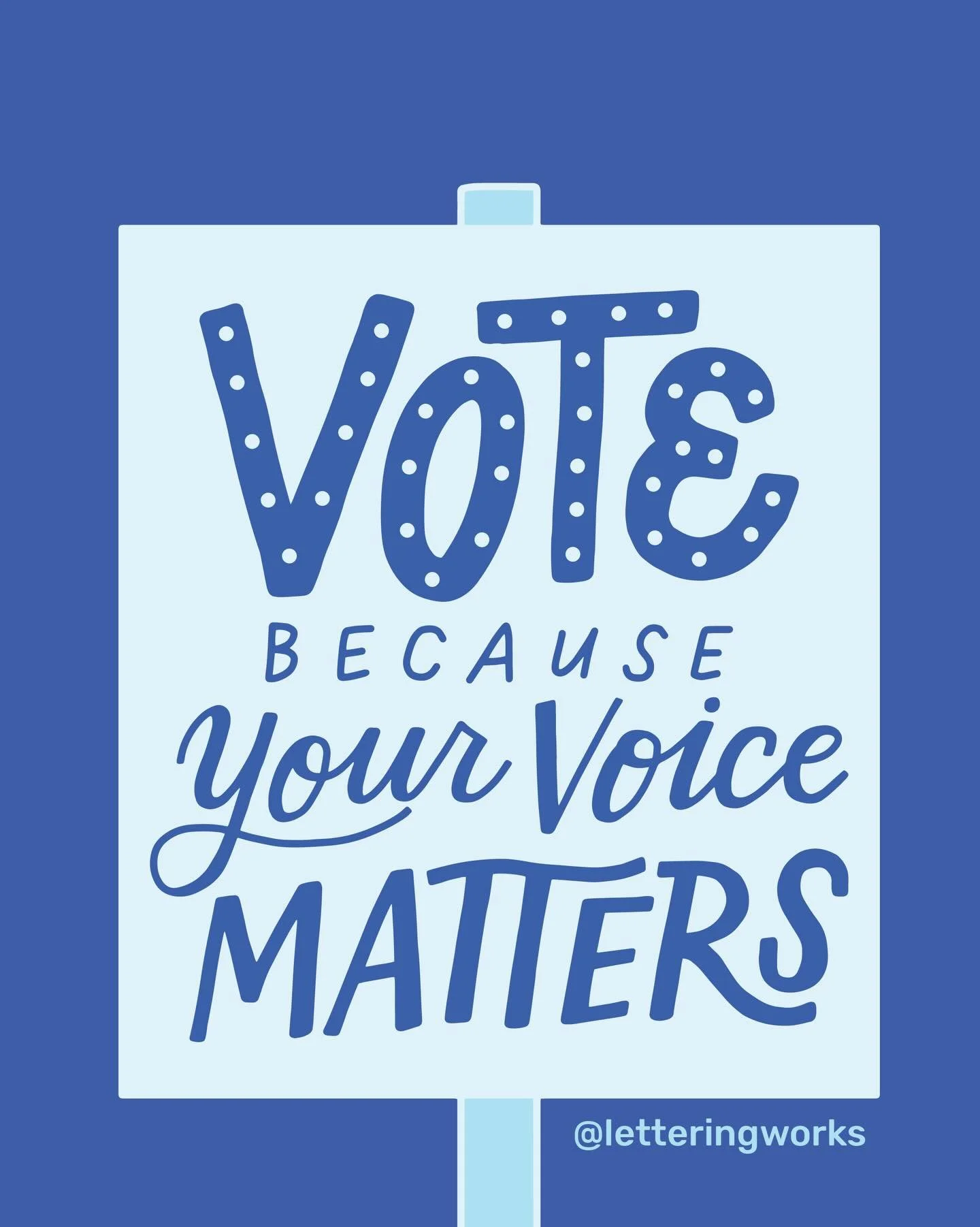 Don&rsquo;t forget to vote today, Chicago (and Illinois)! 💙 

And if your state primary isn&rsquo;t happening currently, today is a great day to identify when it is and make your plan to vote. 🗳️ 
.
.
.
.
#vote #chicagovotes #votingday #votingmatte