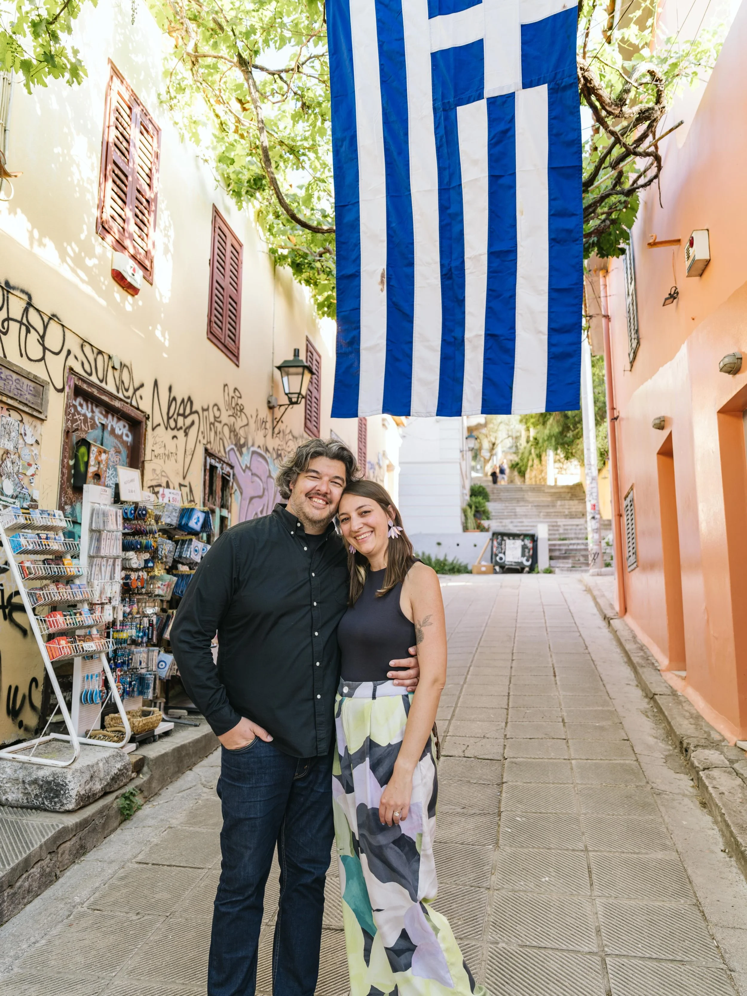 2 years ago today, we got married at the courthouse and kicked off our Midwest Wedding Tour. 🥂 

This year, we celebrated early with a fun vacation to Greece. We went to Athens and Naxos. ☀️⛴️ 

Highlights included visiting the EMET Contemporary Art