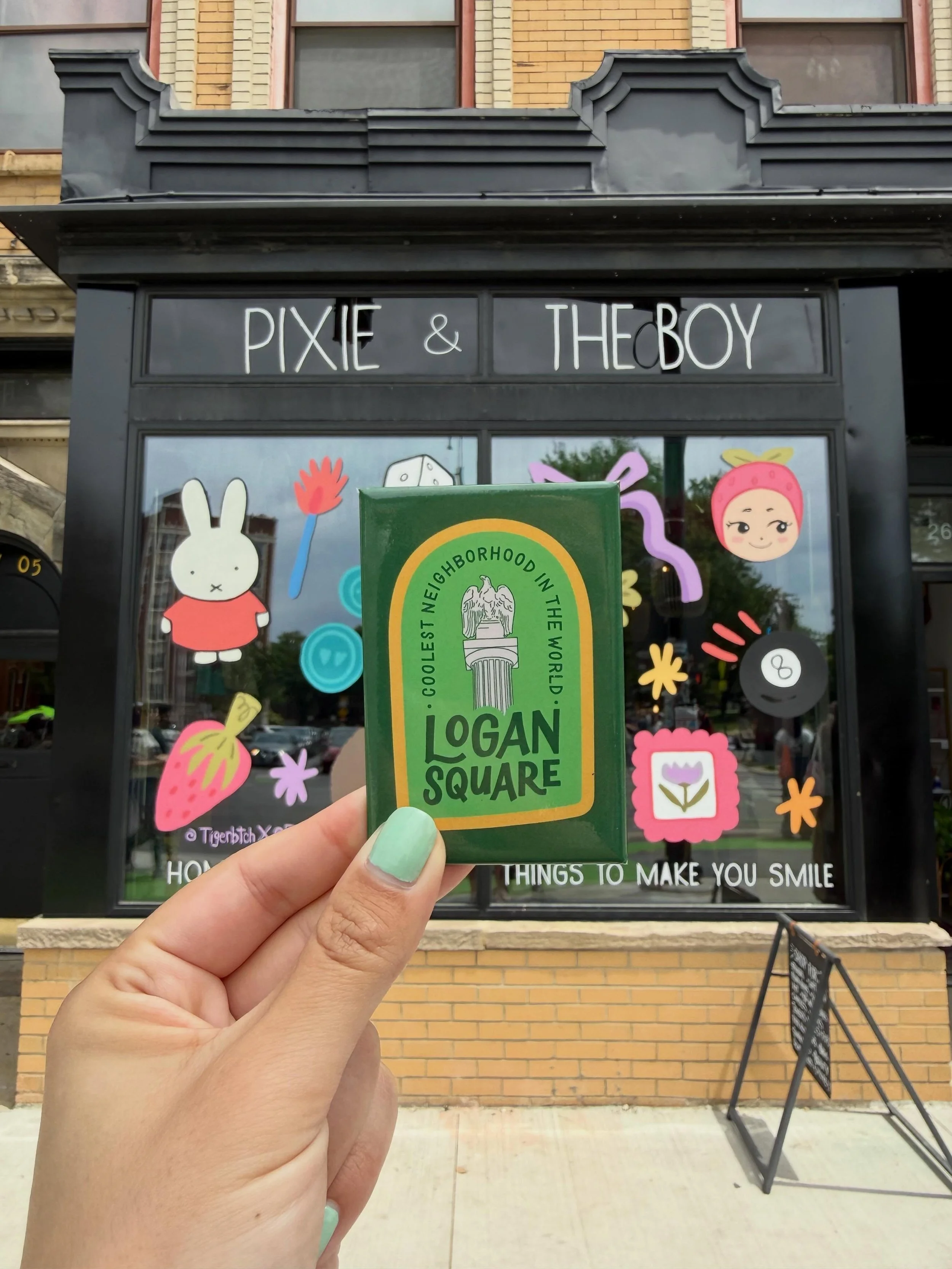 Nothing beats summer vibes in Logan Square. ☀️ New magnet now available at @pixieandtheboy 💚 Grab one after you check out the @lsfarmersmarket on this beautiful Sunday.

✨ It&rsquo;s the end of May, so I&rsquo;m sharing my wins (for the 77th consecu