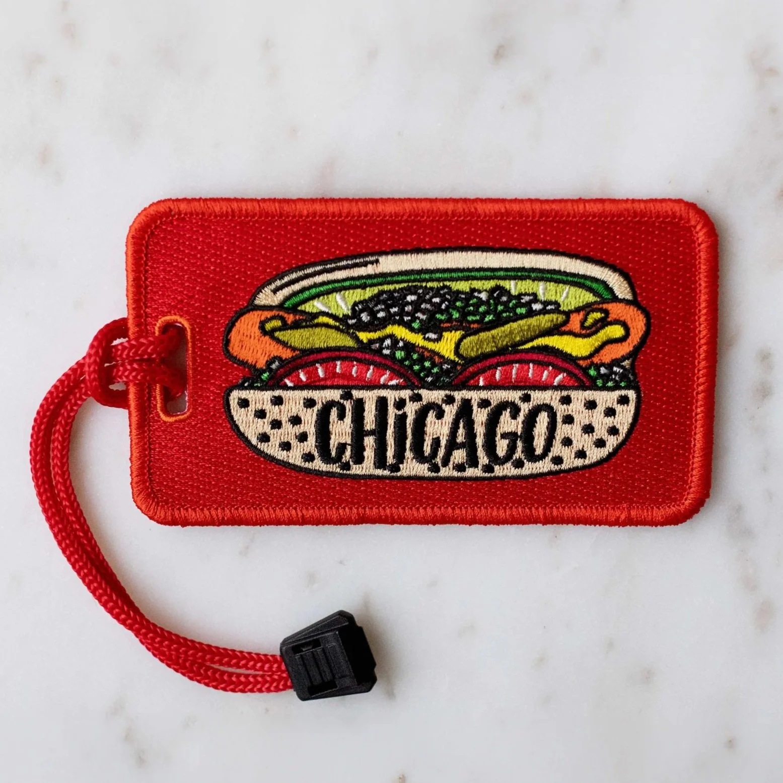 ChicagoSouvenirs-LetteringWorks-ChicagoHotDogLuggageTag.jpg