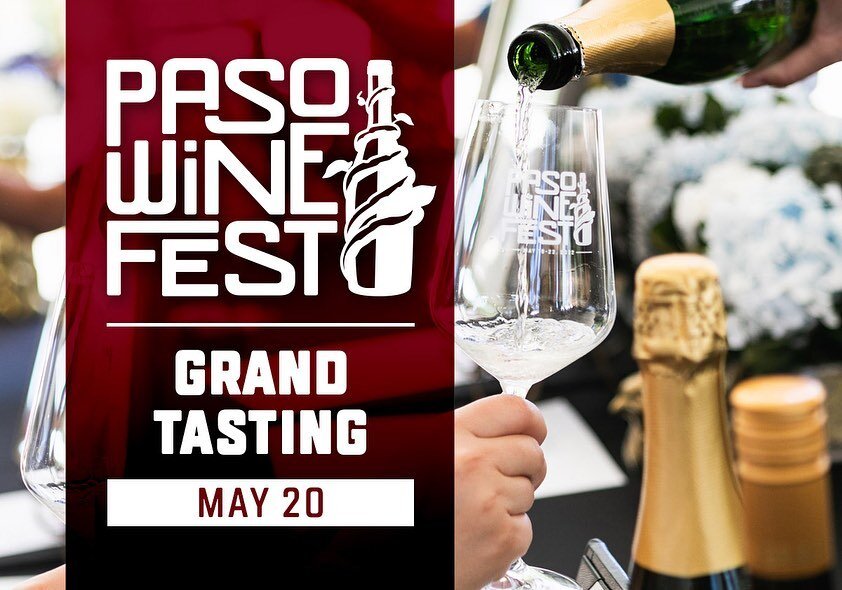 Wine Fest season is back and it starts in Paso Robles Wine Country! The Grand Tasting is Saturday, 5/20 from noon to 4:30PM and features over 115 wineries! Grab your tickets now on Pasowine.com. See you there! 🍷🤙🏼 #pasowine #pasorobles #winecountr