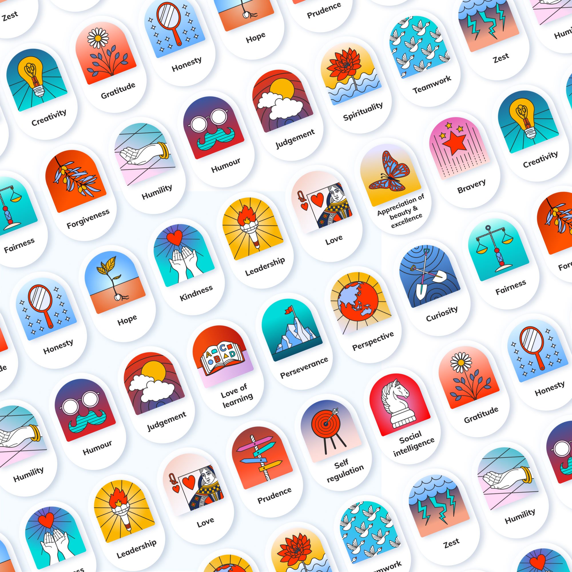 Hodie's superpower badges