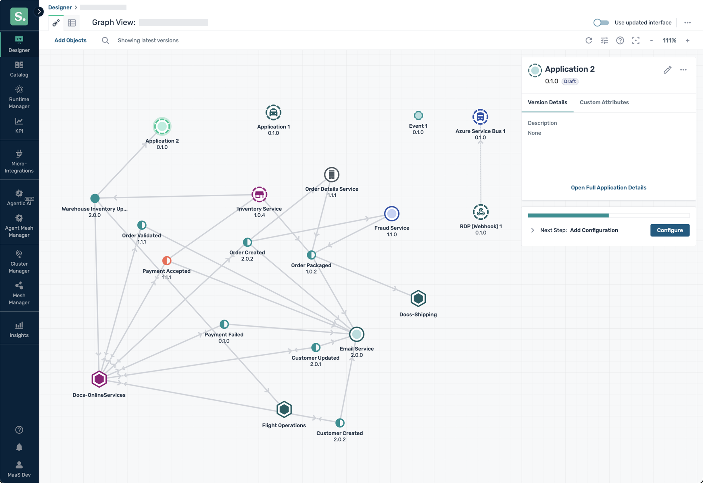 Designer graph with new branding