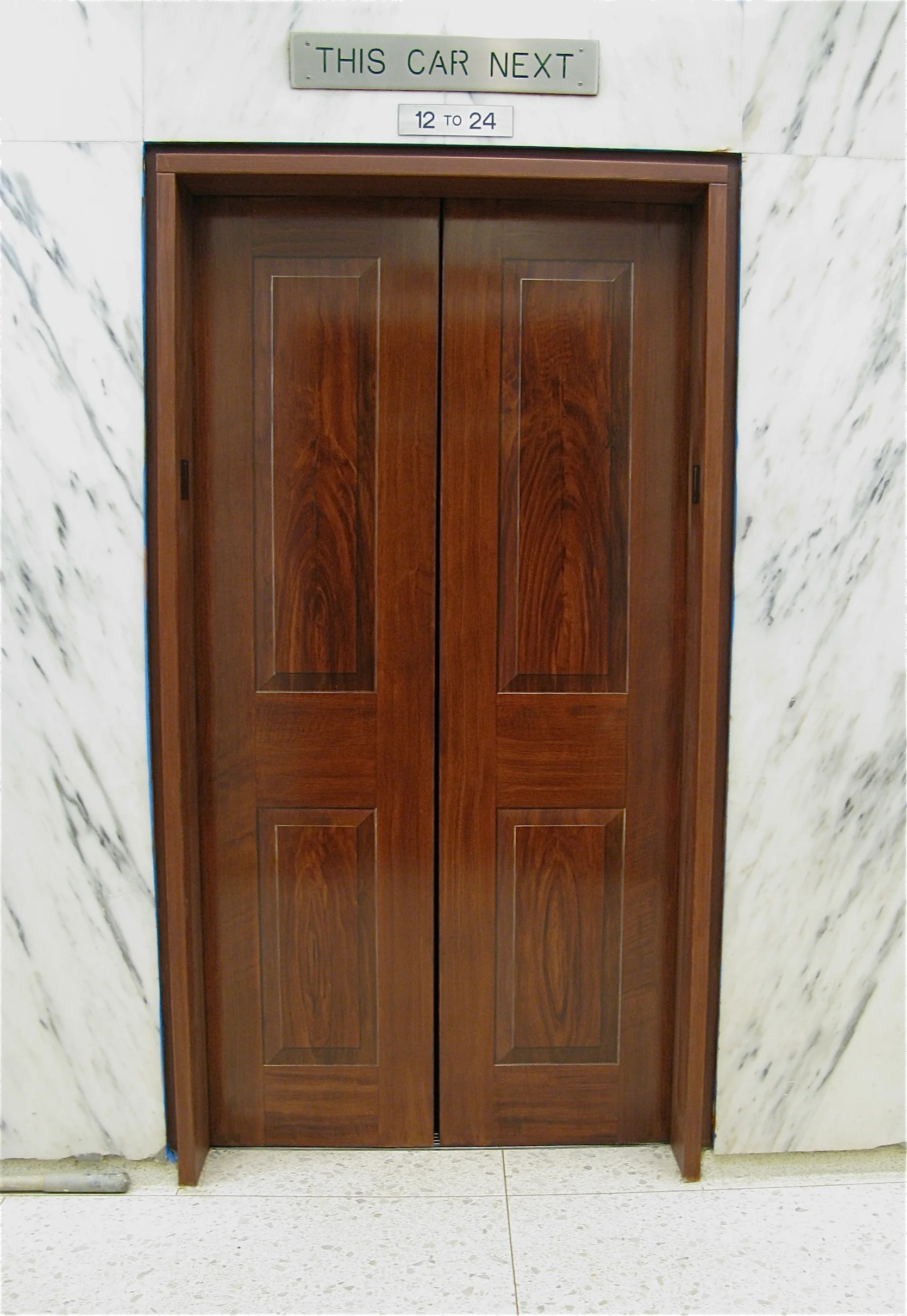  Mahogany Graining with Trompe L'oeil Panel. Park Avenue, NY 