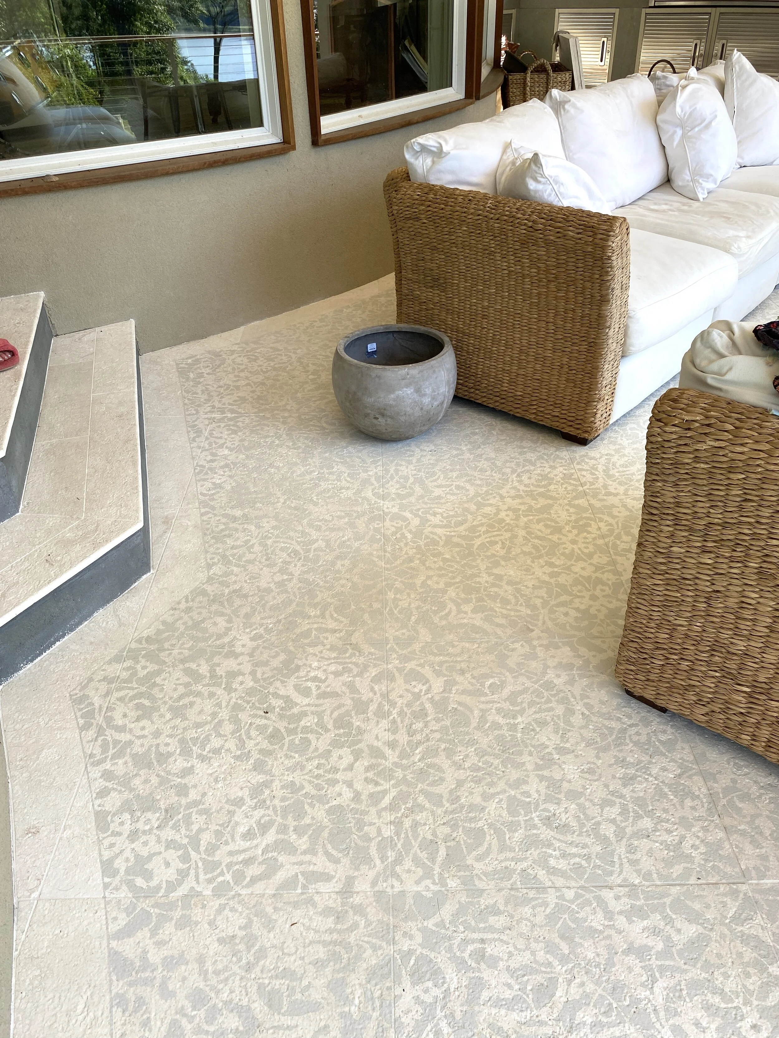 Stenceled Porch Floor, Garrison, NY