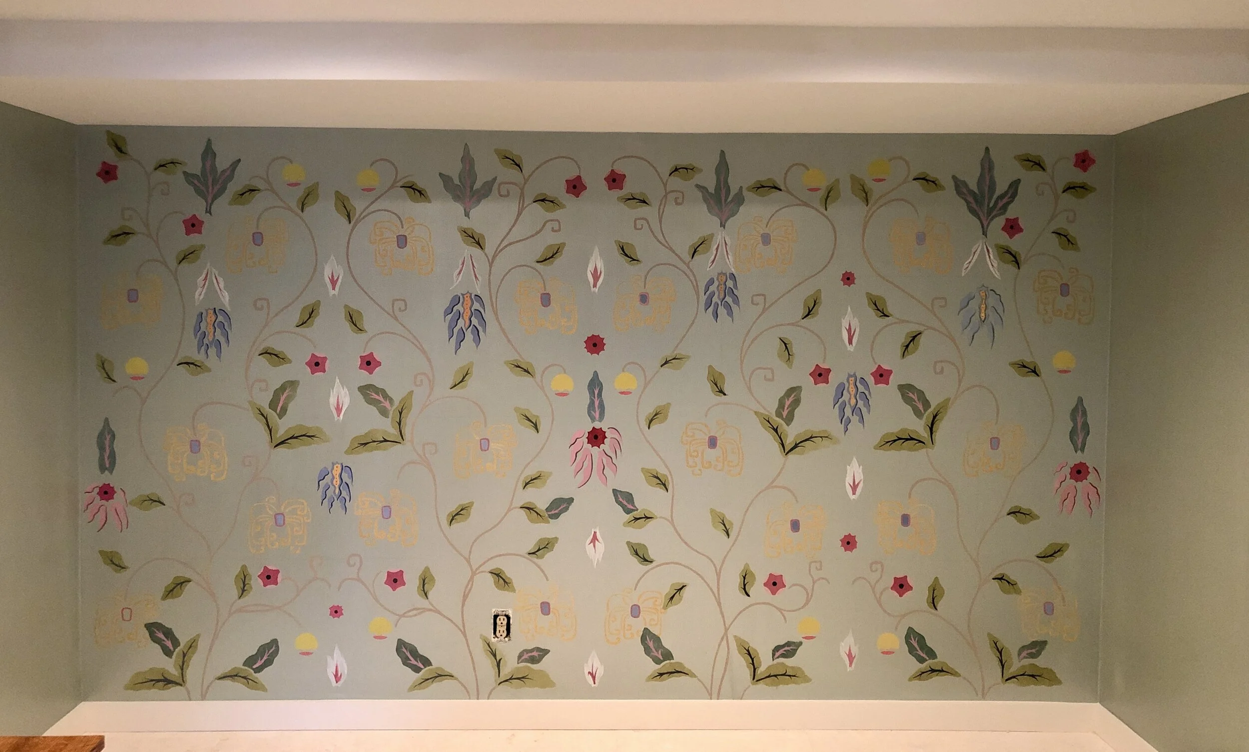 Hand Painted Wall, Garrison, NY