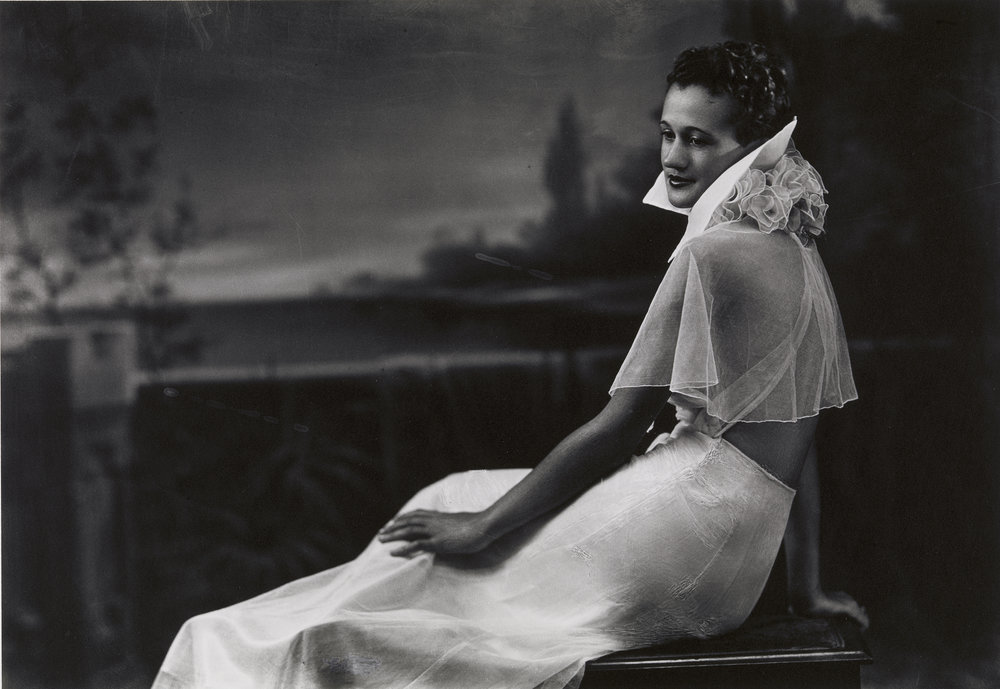   Prentice Herman Polk,&nbsp;  Mildred Hansen Baker , 1937, printed 1981  Gelatin silver print printed on AGFA paper,&nbsp;8 11/16”H × 12 9/16”W&nbsp;  Virginia Museum of Fine Arts, Richmond. Adolph D. and Wilkins C. Williams Fund 