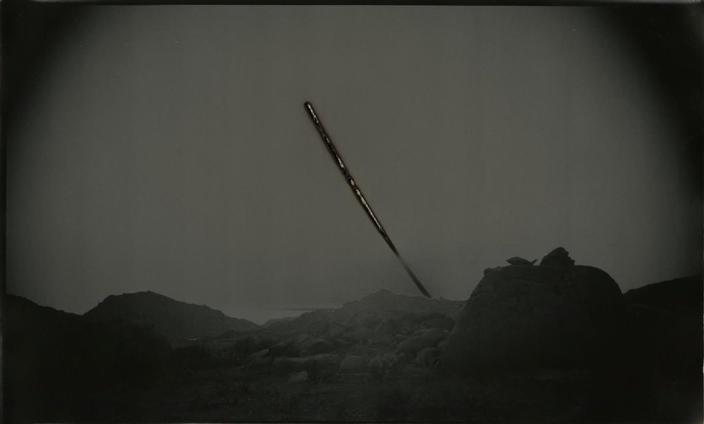   Chris McCaw,   Sunburned GSP #699 (Anza Borrego),  2013 &nbsp;  Unique Gelatin Silver Paper Negative, 12 x 20  inches  Image courtesy of Candela Books and Gallery 