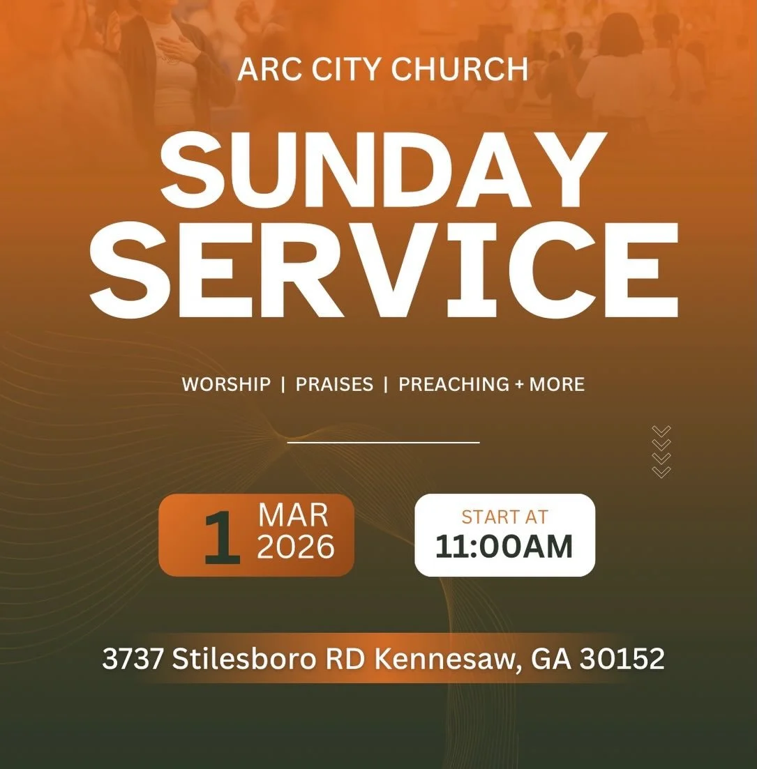 Join Brother Jeff on March 1st at ARC City Church in Kennesaw, GA at 11:00am. Come expecting and bring a friend with you! #sundayservice #youareinvited