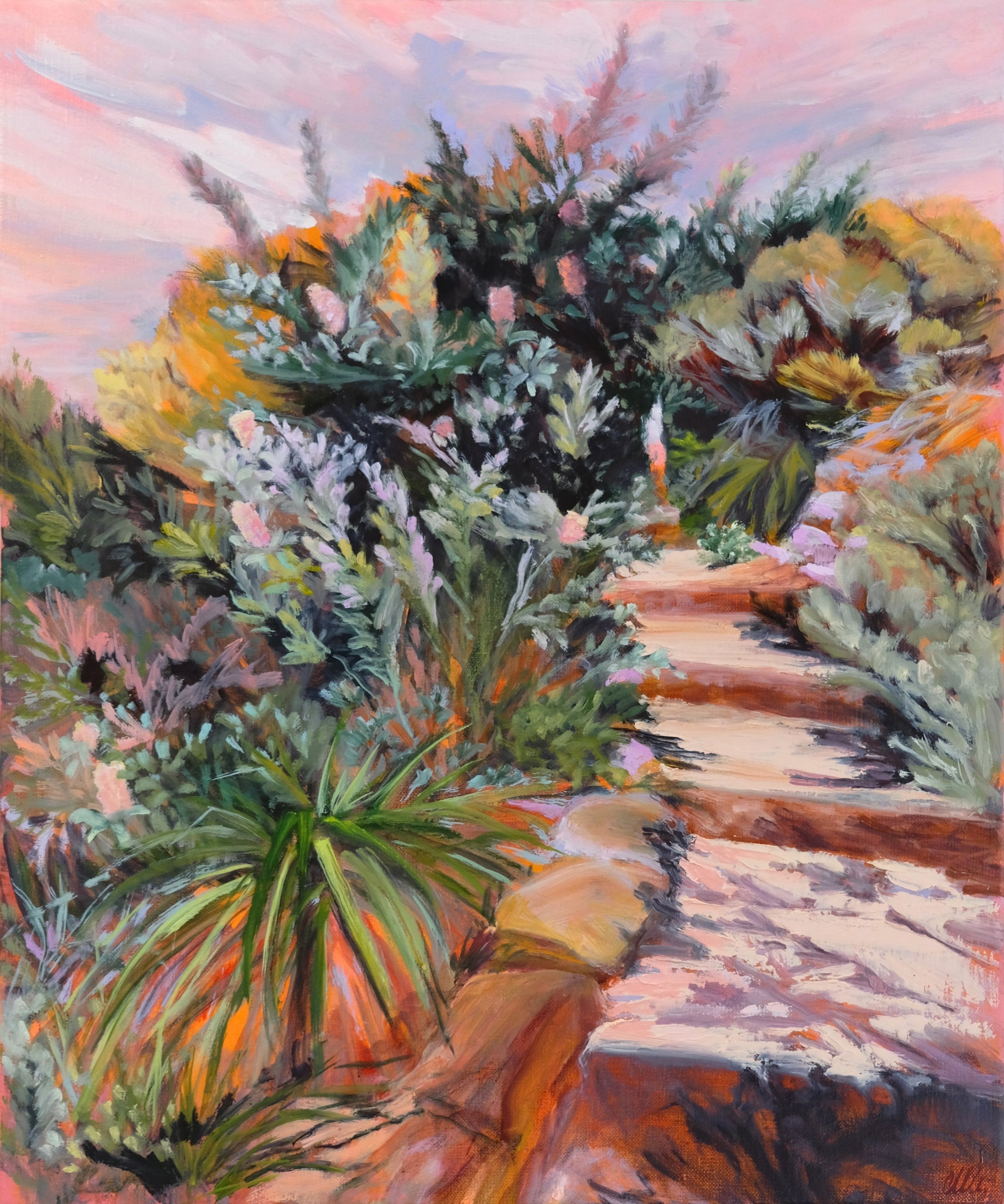 Treading Gently 2022 oil on French canvas 63 x 53cm