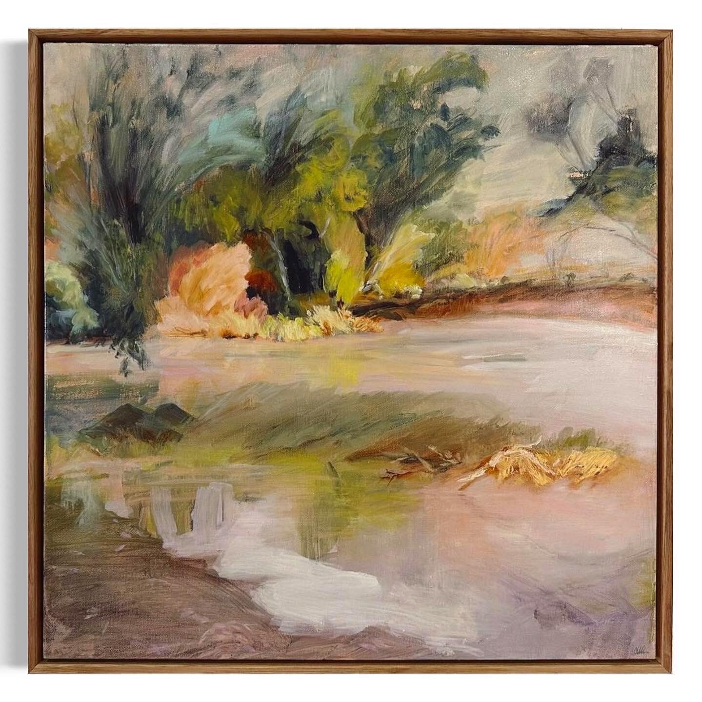 🙏🌿🙏
Posted @withregram &bull; @satchandcogallery &lsquo;The Echoes Bend&rsquo; 53x53cm framed oil by @melindagiblett_art

Please DM or 0407343528 for enquiries.
&bull;
&bull;
&bull;
#australianartist #australianart #art #landscapepainting #contemp