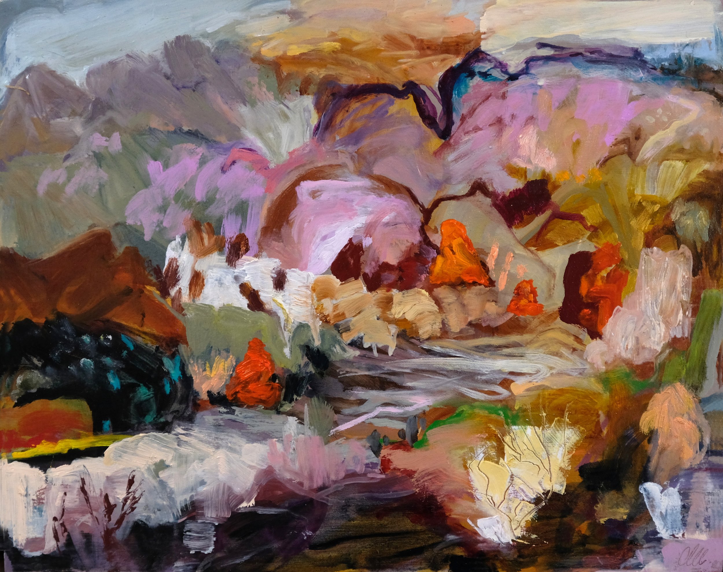 Afternoon hike-Wilpena 2023 23 x 28cm