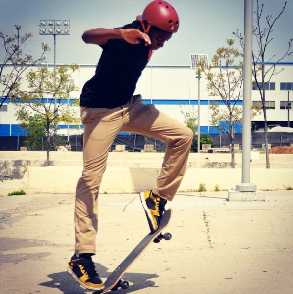 Vincent skating back in 2011.