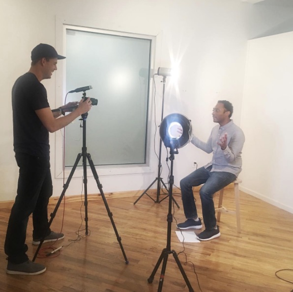 Me getting filmed by Matt Zuckerman of BZ Worldwide.