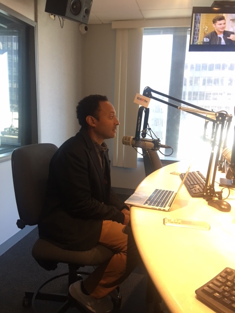 Me giving an interview on iHeart Radio.