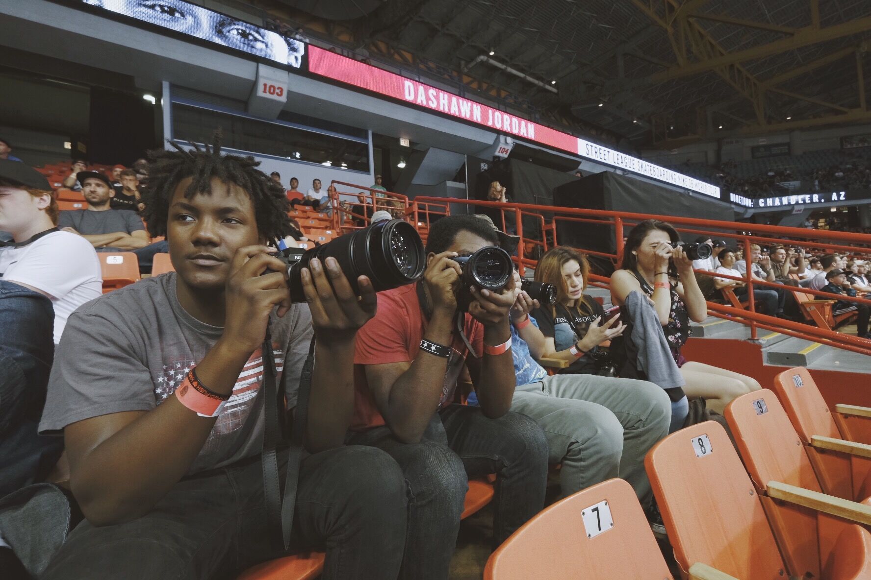 STOKED students taking photos at SLS