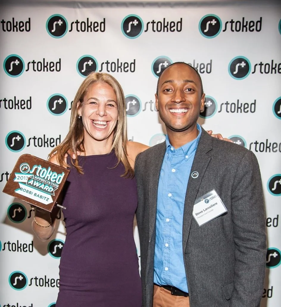 Bobbi with STOKED Founder, Steve Larosiliere