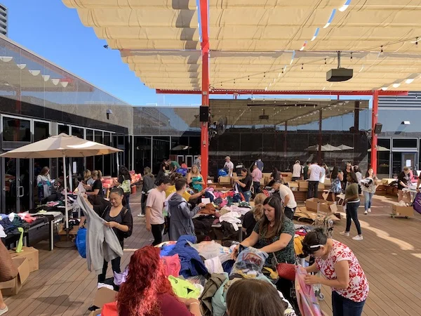 Vans employees shopping to benefit STOKED.