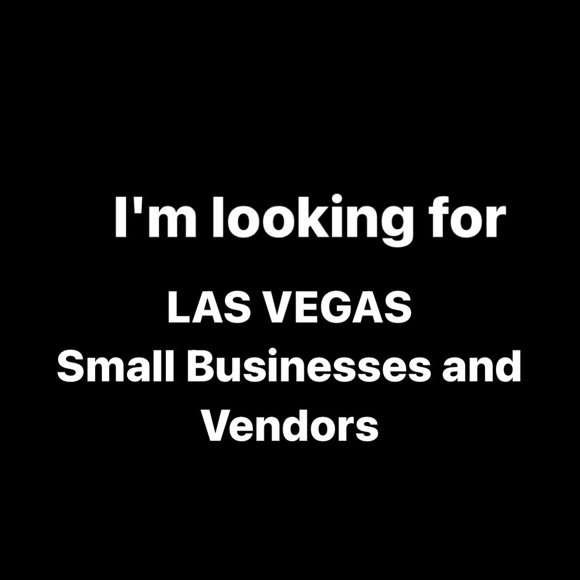 If you or someone you know is interested in being a vendor at my March 16th event in #LasVegas, tag them or DM me ASAP!  5 slots available