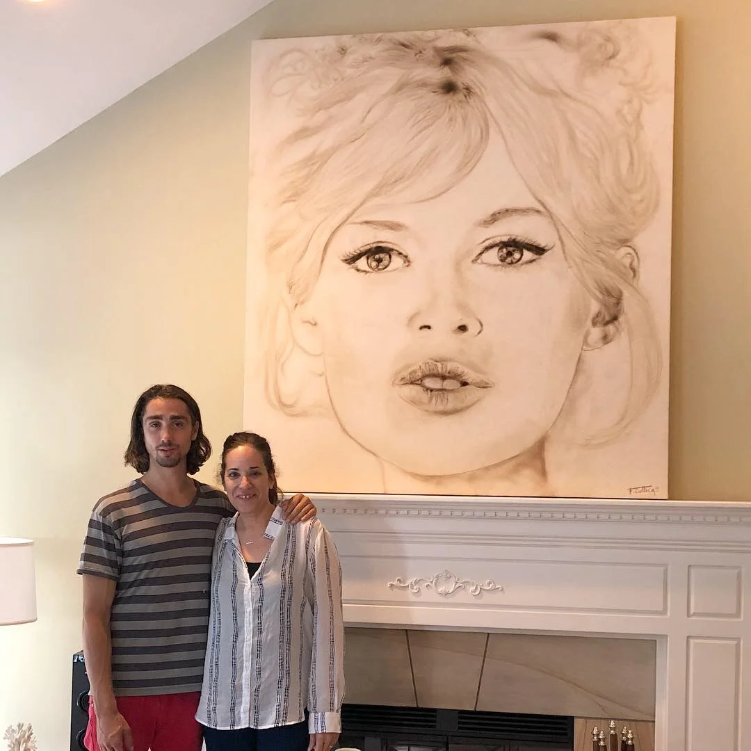 2nd Brigitte Bardot Fire Portrait Commission