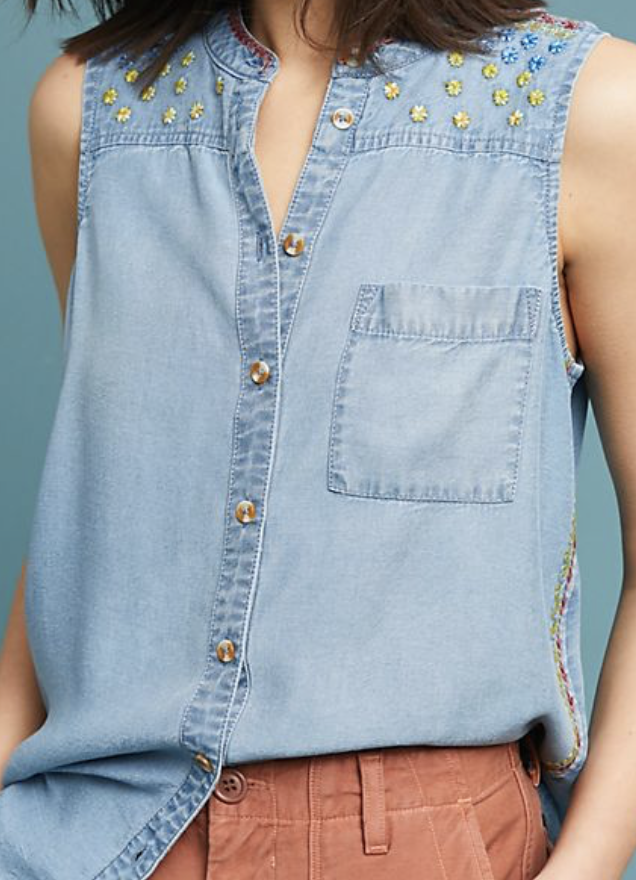 Chambray top