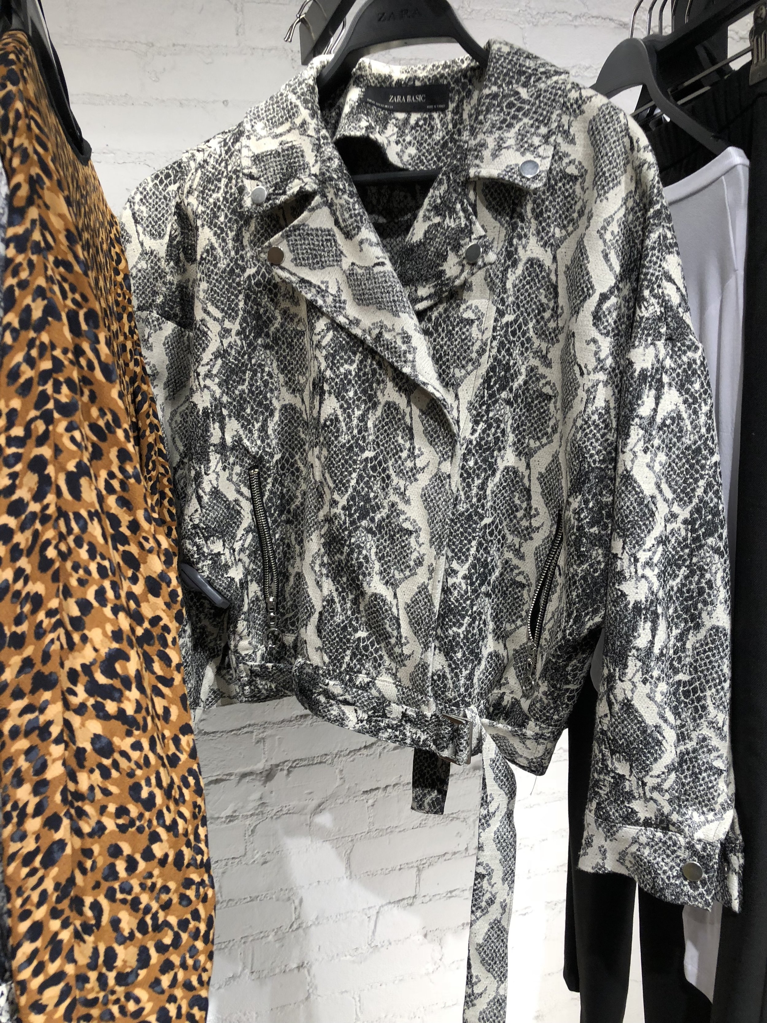 zara animal print jacket