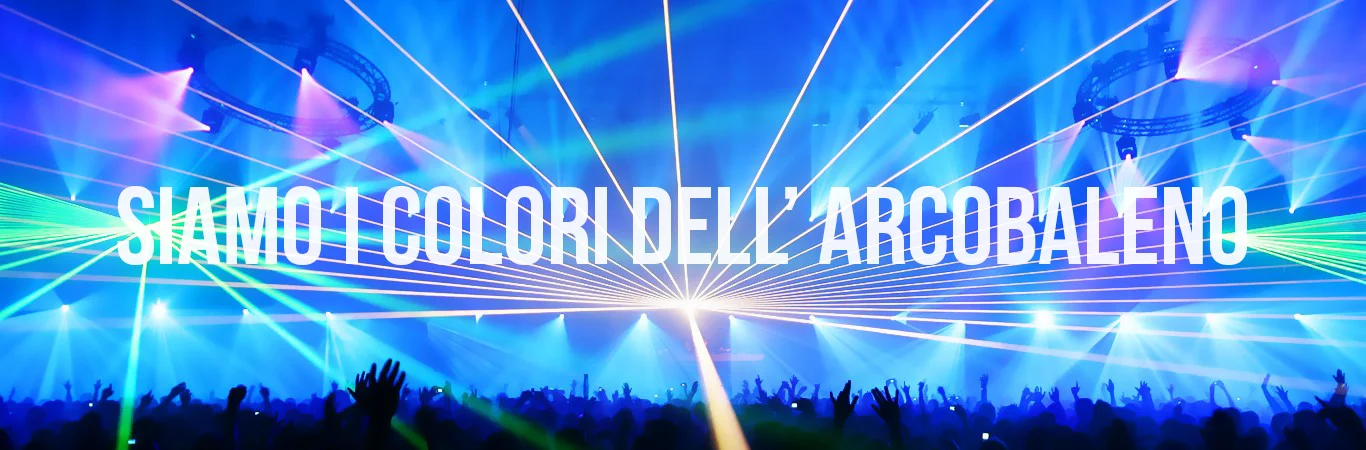 Folla grande festa per musica celebrazione album lyrics arcobaleno