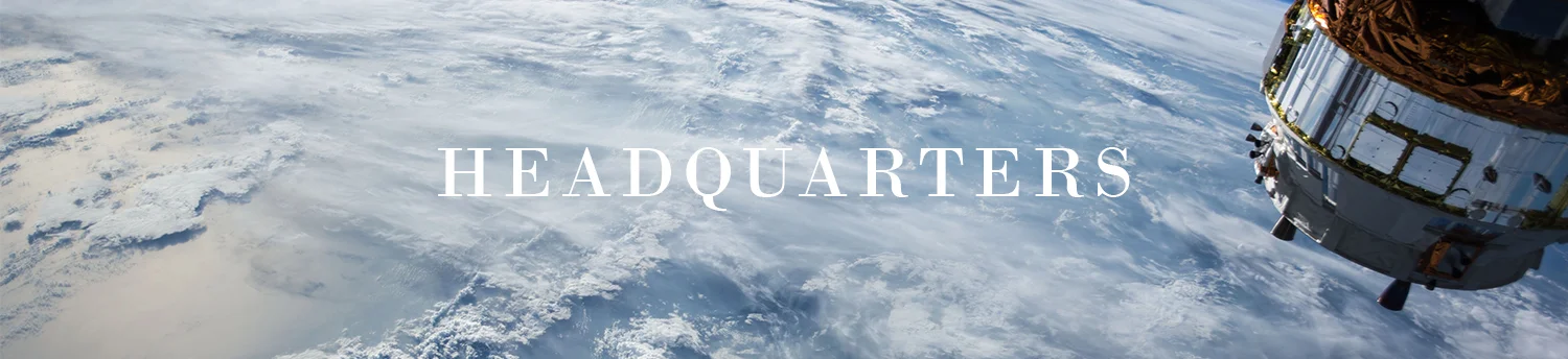 headquarters locations for global church outerspace earth above the clouds