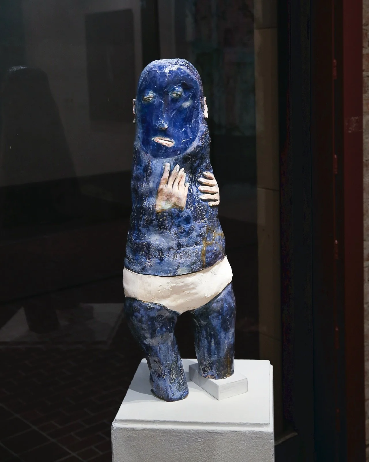 &lsquo;Til You&rsquo;re Blue in the Face
Ceramic, underglaze, glaze and acrylic paint
2024

Now on display at Works/San Jose in the Close to the Skin show by True Thing Collective 

#clayart #ceramic #sculpture #womensculptors #emotionalart #figurati