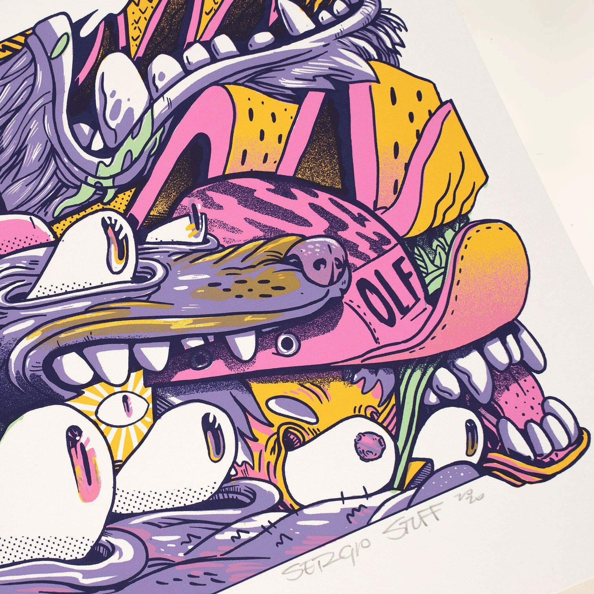 "De Vuelta a lo salvaje"  Silkscreen print