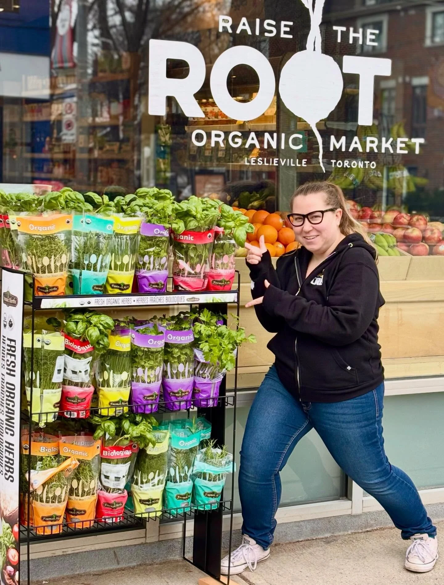Spring planting time with fresh Ontario grown organic herb plants from freemanherbs!