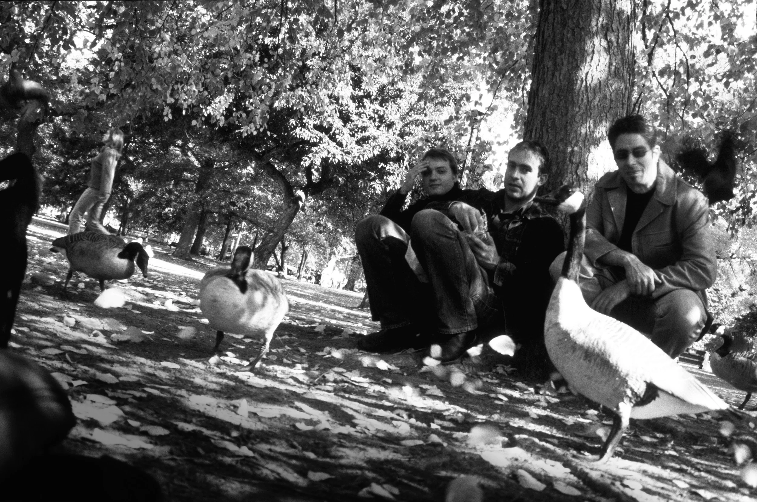 With  the Midnight Cowboys  ( Ken Schopf  &  Dimitri Fane ) and friends, circa 2000. (Photo by  John Soares )