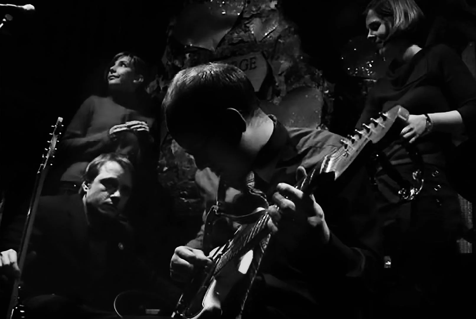 Miss Mary  ( Mary Saunders ,  Jeff Mellin ,  Joel Mellin ,  Wendy Morrill ) at the 12 Bar Club, London, UK, 2005. (Photo by  Jamie Cameron )